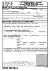 Compromiso de permanencia y formación del cuidador no