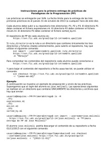 Instrucciones para la primera entrega de prácticas de Paradigmas