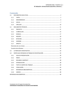 Redacción de Documentos Ejecutivos y Técnicos - Apuntes