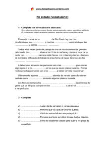 Na cidade (vocabulário)