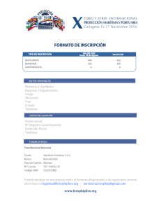 Nombres y Apellidos: Empresa /Organización: Cargo: Direccion