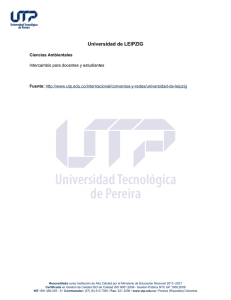 Universidad de LEIPZIG - Universidad Tecnológica de Pereira