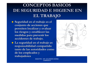 conceptos básicos de seguridad en el trabajo