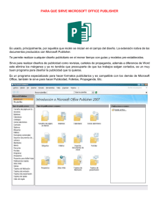 PARA QUE SIRVE MICROSOFT OFFICE PUBLISHER