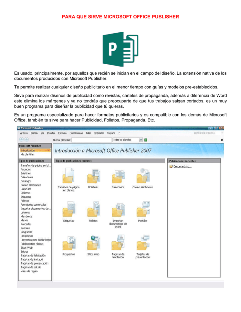Para Que Sirve Microsoft Office Publisher 9455