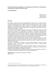 El consumo de bienes posicionales y el rol del grupo de referencia