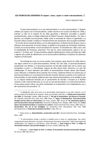 LOS TEORICOS DEL DESORDEN: El , , post> o