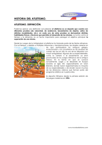 HISTORIA DEL ATLETISMO.