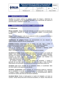 identificacion de peligros, evaluacion de riesgos y