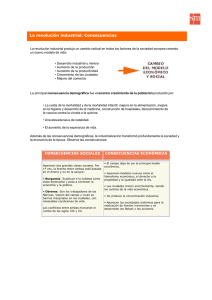 Consecuencias de la revolución industrial