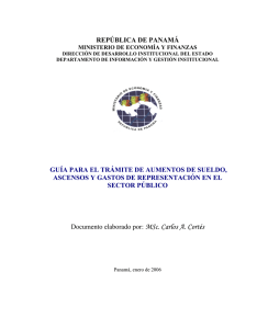 guía para el trámite de aumentos de sueldo, ascensos y gastos de