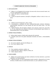 COMENTARIO DE TEXTOS LITERARIOS 1. LOCALIZACION 1.1