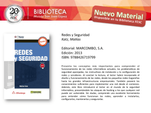 Redes y Seguridad Katz, Ma as Editorial: MARCOMBO, S.A. Edición