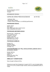 COPOS DE AVENA FINOS ECOLÓGICOS ref.151102