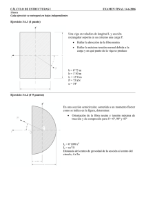 Ejercicio 3A.1 (1 punto) Una viga en voladizo de longitud L y