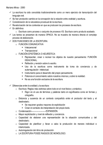 Mariana Miras - 2000 La escritura ha sido concebida