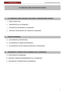 Flexibilidad: Capacidad Física Básica - Bachillerato