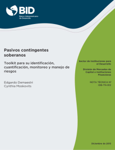 PASIVOS CONTINGENTES SOBERANOS. TOOLKIT PARA SU