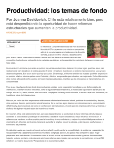Productividad: los temas de fondo