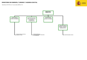 Organigrama Ministerio de Industria, Energía y Turismo