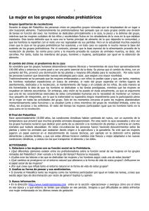 La mujer en los grupos nómadas prehistóricos