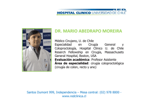 Dr. Mario Abedrapo Moreira - Hospital Clínico Universidad de Chile