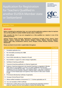 Application Form - General Teaching Council for Scotland