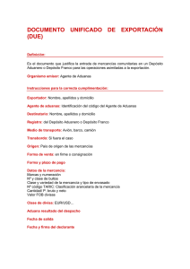 documento unificado de exportación (due)