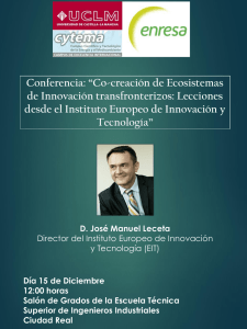 Conferencia: “Co-creación de Ecosistemas de Innovación