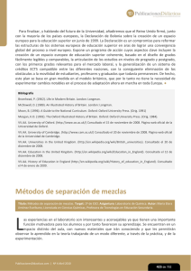 Métodos de separación de mezclas