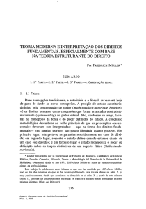 Teoría moderna e interpretagáo dos direitos fundamentáis