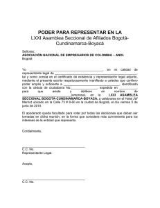 PODER PARA REPRESENTAR EN LA LXXI Asamblea