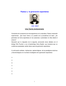 Pasteur y la generación espontánea