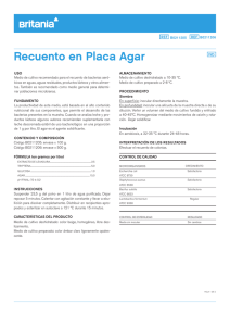 Recuento en Placa Agar: Medio de Cultivo para Bacterias Aeróbicas