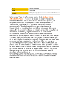la tercera / Tras 18 años como rector de la Universidad Alberto