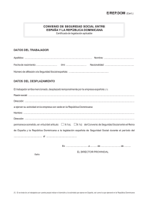 E/REP.DOM (Cert.) - Seguridad Social