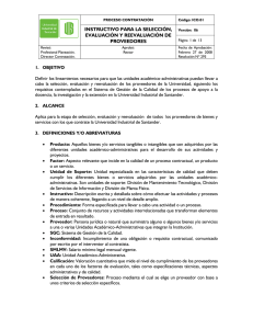 instructivo para la selección, evaluación y reevaluación de