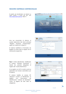 registro empresas unipersonales - Sigep