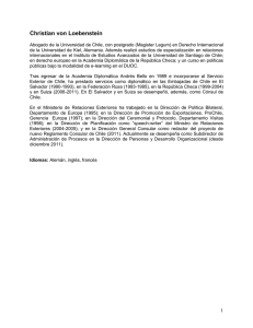 Christian von Loebenstein - Ministerio de Relaciones Exteriores de