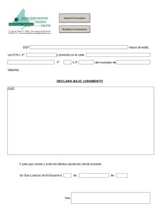 DECLARA BAJO JURAMENTO