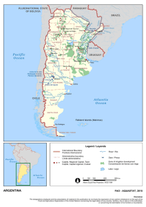 ARGENTINA Atlantic Ocean Pacific Ocean