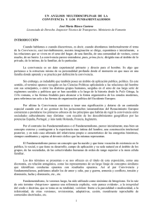 Un análisis multidisciplinar de la convivencia y los fundamentalismos