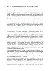 Autor real, autor implícito, narrador, lector real