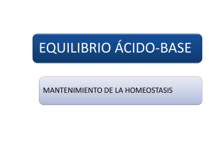 EQUILIBRIO ÁCIDO-BASE