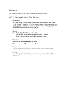 Dear parents, Find below a summary of the topics which we will