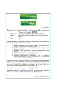 Resumen de los principales cambios realizados a