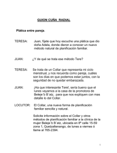 Guion Cuña Radial: Planificación Familiar Natural