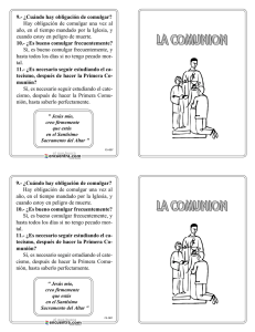 Cuándo hay obligación de comulgar?