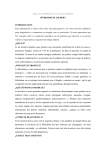 HOJAS INFORMATIVAS PARA PADRES SÍNDROME DE GILBERT