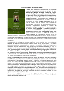 Exposición: Lamarck, la Ciencia, las Plantas Con